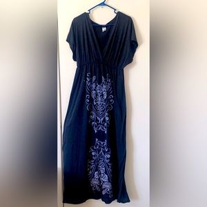 Short Sleeve Gray Long Dress. Only Wore It Once.